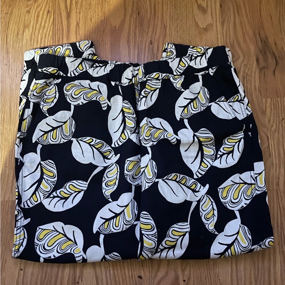 J Crew tropical leaf print pants - Picture 2 of 5